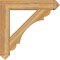 Ekena Millwork Olympic Arts & Crafts Rough Sawn Bracket, Western Red Cedar, 6"W x 38"D x 38"H BKT06X38X38OLY03RWR - alternate 4